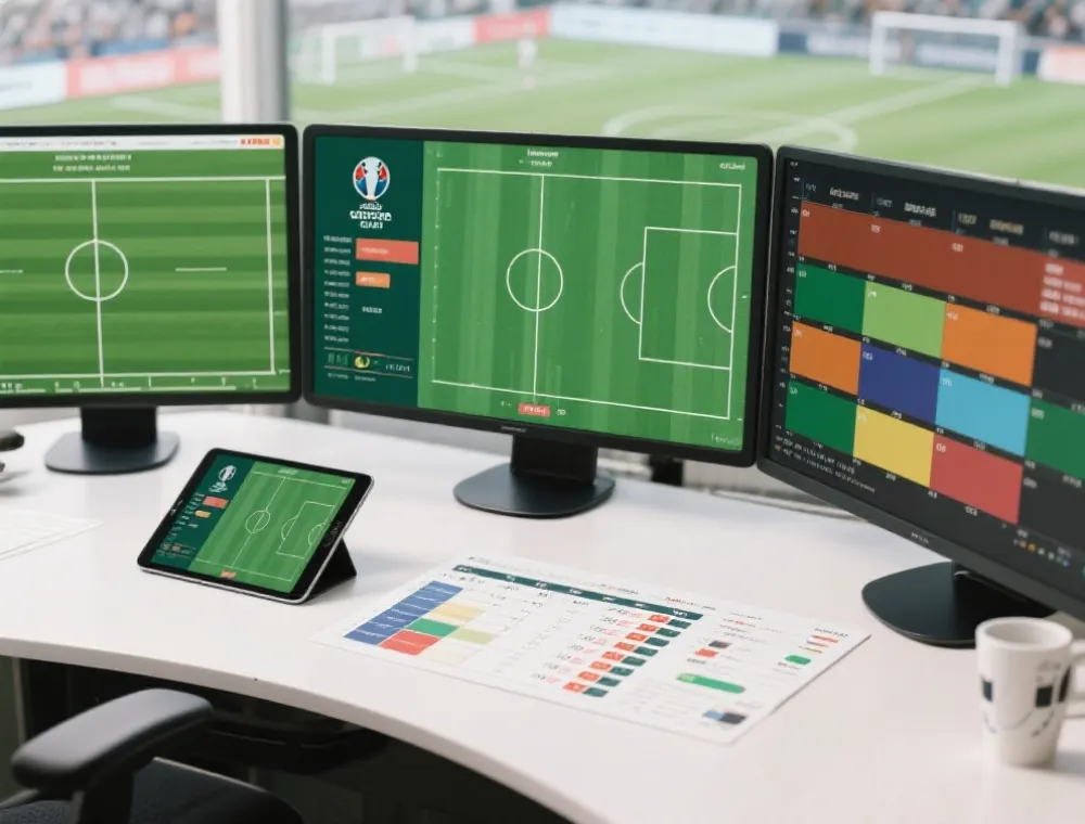 世界盃分析與活動資訊場景示意